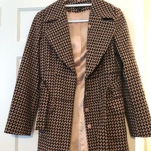 Vintage inspired houndstooth coat by BEBE